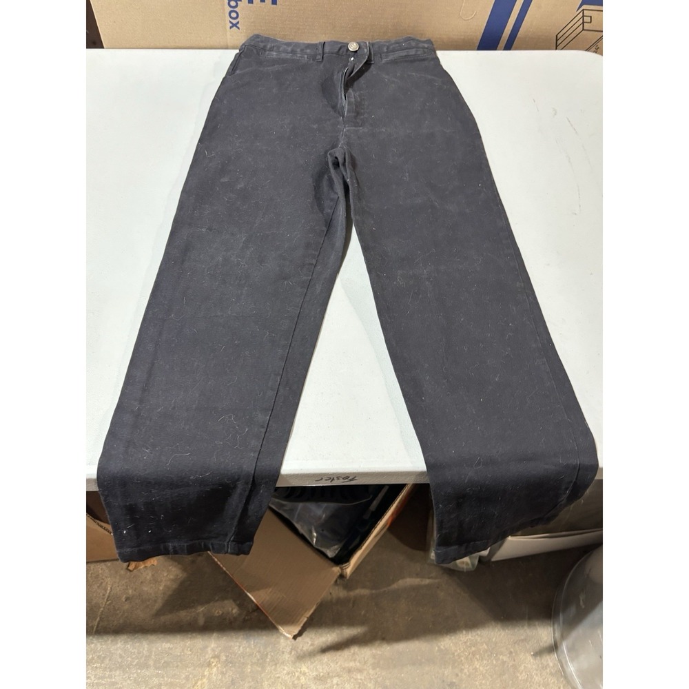 Vtg Black‎ 8p Solutions Casualwear Stretch Pants